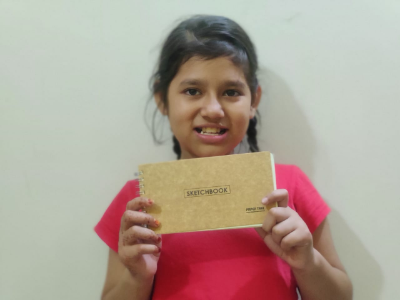 Picture of Papertree sketch book 7x3.5 inch - 60 sheets