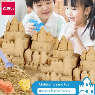 Picture of Deli 67868 Toy Sand Kids Safe Non-Toxic Baby Indoor Magic Sand Set