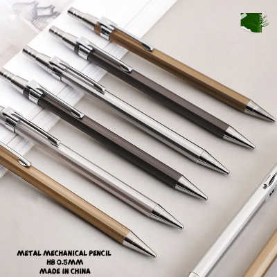Picture of 01 Pcs Metal mechanical pencil HB 0.5mm