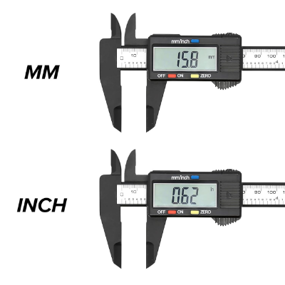Picture of Vernier Caliper Digital Display Caliper Mini Text Play Caliper Student Vernier Ruler 0 to 150mm Measuring Tool