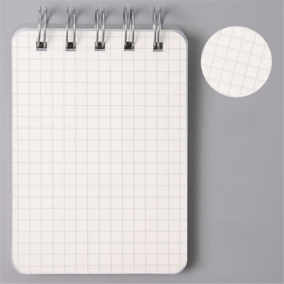 Picture of 80 Page Spiral Mini Memo Pad Book Grid Paper Journal Diary Sketchbook for School Supplies Stationery
