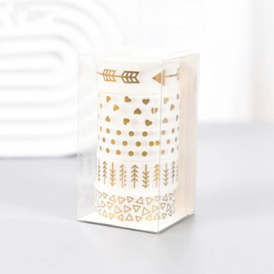 Picture of Gold and Silver Pattern Washi Tape Set Decoration Sticker Scrapbooking DIY Diary Adhesive Masking Tape Stationery Supplies