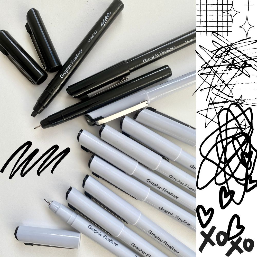 Picture of Mont Marte Technical Drawing Pens Fine Liner Pen 12pc