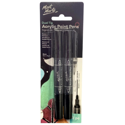 Picture of Mont Marte Acrylic Paint Pens Dual Tip 2pc