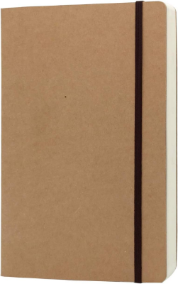 Picture of Daily Journal sketch Book Brown cover Notebook with Elastic Band