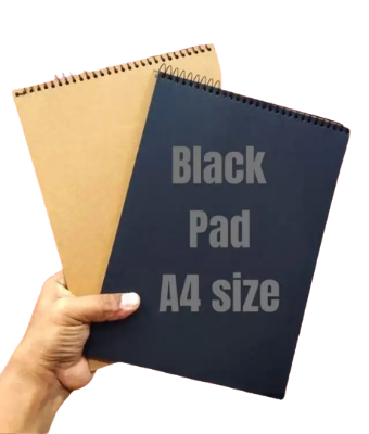 Picture of Black Paper Note Book A4 size