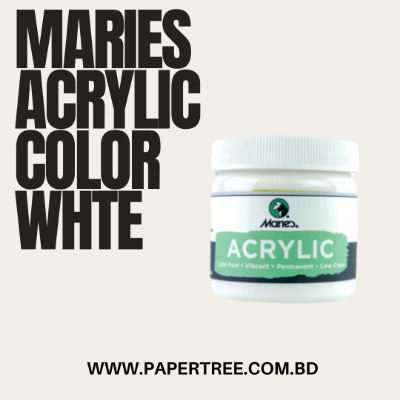 Picture of Marie's Acrylic Colors Paint 100 ml White (New Pack)