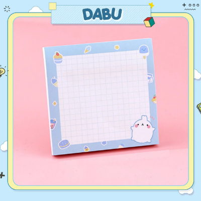 Picture of Dabu note paper in cute multi-colored checkered rabbit square shape