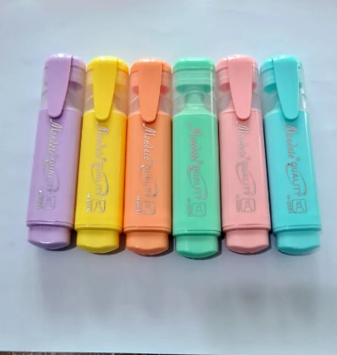 Picture of Macaroons colour highlighting marker pen 6 colour 1 set