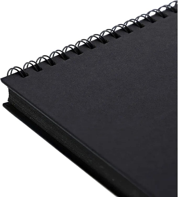 Picture of Black Paper Note Book A5