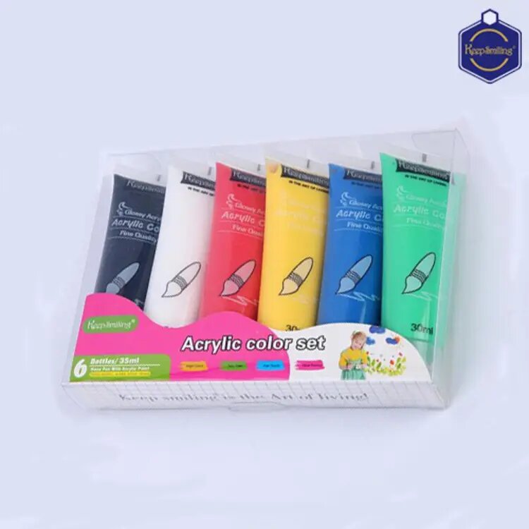 Picture of Acrylic Colour 6 Colors 30ml Professional Acrylic Paint Set
