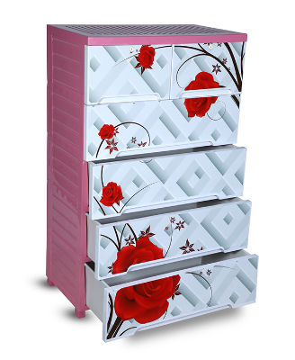 Buy Supreme  Wardrobe (Double-5D)-Rose line TEL at Best Price In Bangladesh