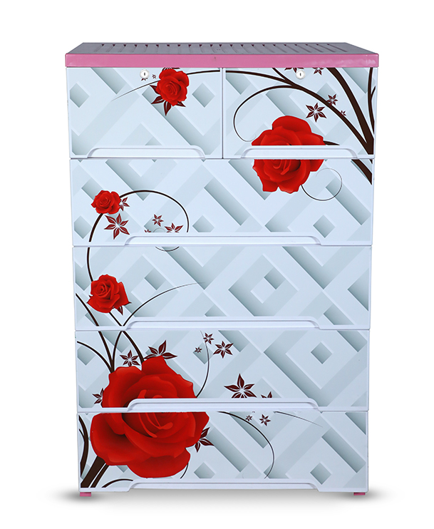 Buy Supreme  Wardrobe (Double-5D)-Rose line TEL at Best Price In Bangladesh