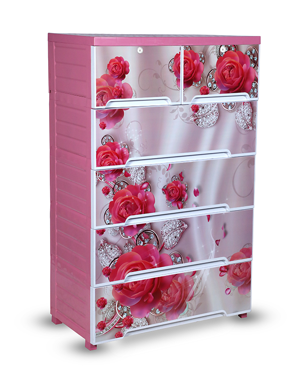 Buy Supreme  Wardrobe (Double-5D)-Rose marble -TEL at Best Price In Bangladesh