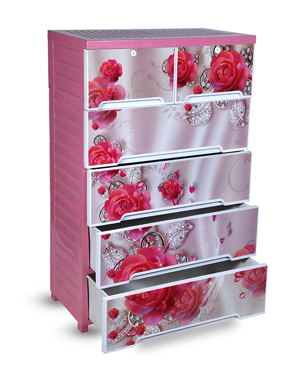 Buy Supreme  Wardrobe (Double-5D)-Rose marble -TEL at Best Price In Bangladesh