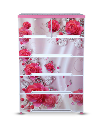 Buy Supreme  Wardrobe (Double-5D)-Rose marble -TEL at Best Price In Bangladesh