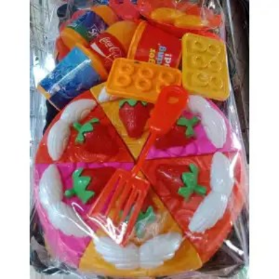 Picture of Baby Toy pizza and tray set multicolor
