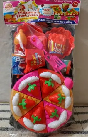 Picture of Baby Toy pizza and tray set multicolor