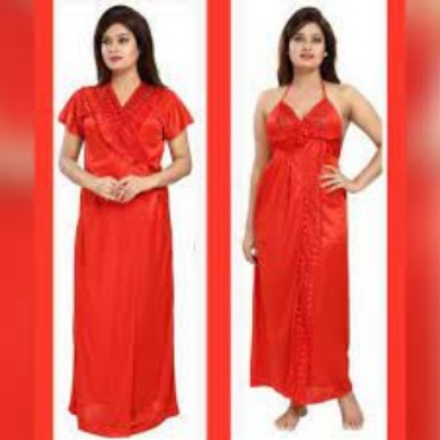 Picture of Night Dress For Women 2 Part Fashionable, Stylish And Comfortable Sleepwear - Night Dress For Women - Night Dress For Women
