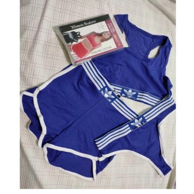 Picture of Women's Modern Cotton Thong, Short Panty and Tops 3 pcs Set