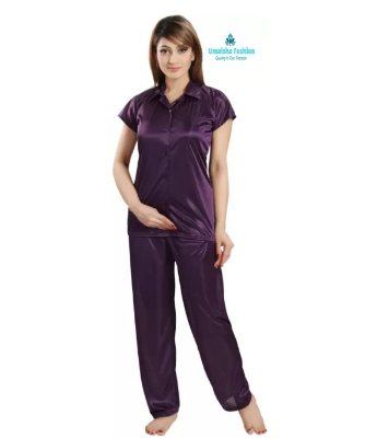 Picture of Comfortable Nightwear for Women Short Sleeve Shirt and Pant - Night Dress For Women - Night Dress For Women - Night Dress For Women