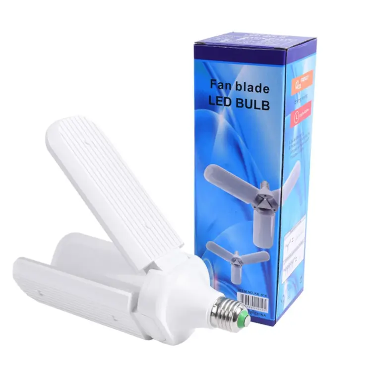 Buy Led bulb 45w e27 220v 30w 60w home energy saving high brightness pendant light foldable fan blade led garage light at Best Price in Bangladesh