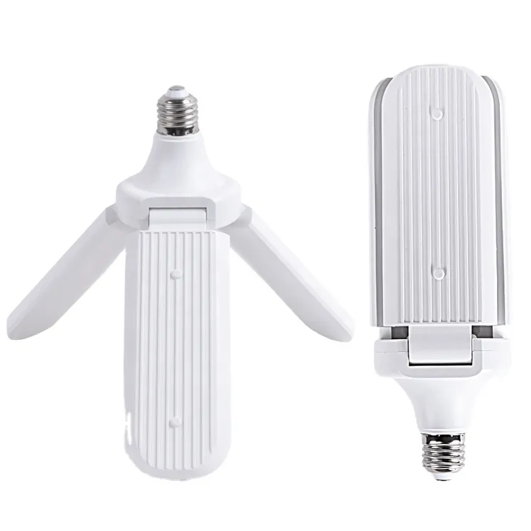 Buy Led bulb 45w e27 220v 30w 60w home energy saving high brightness pendant light foldable fan blade led garage light at Best Price in Bangladesh