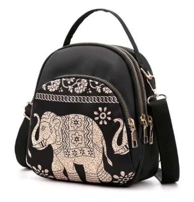 Picture of New Trendy Fashion Printing Mini Backpack for Women Nylon Rucksack Multilayer Crossbody & Shoulder School Bags For Girls Stylish Cute Look Women MY SHOPEE BD