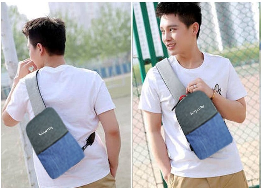 Picture of Men Crossbody Sling  Shoulder bag Premium Canvas Multi Compartment Chest Pack for Casual Travel Bag - myshopeebd