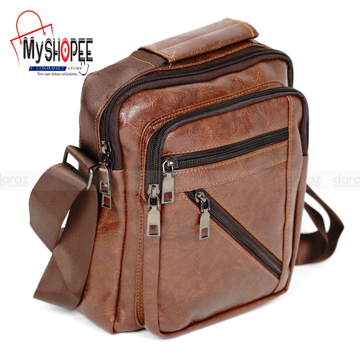 Picture of Premium cross body   Chest Bags Double Layer Zipper High-Capacity Messenger Bag