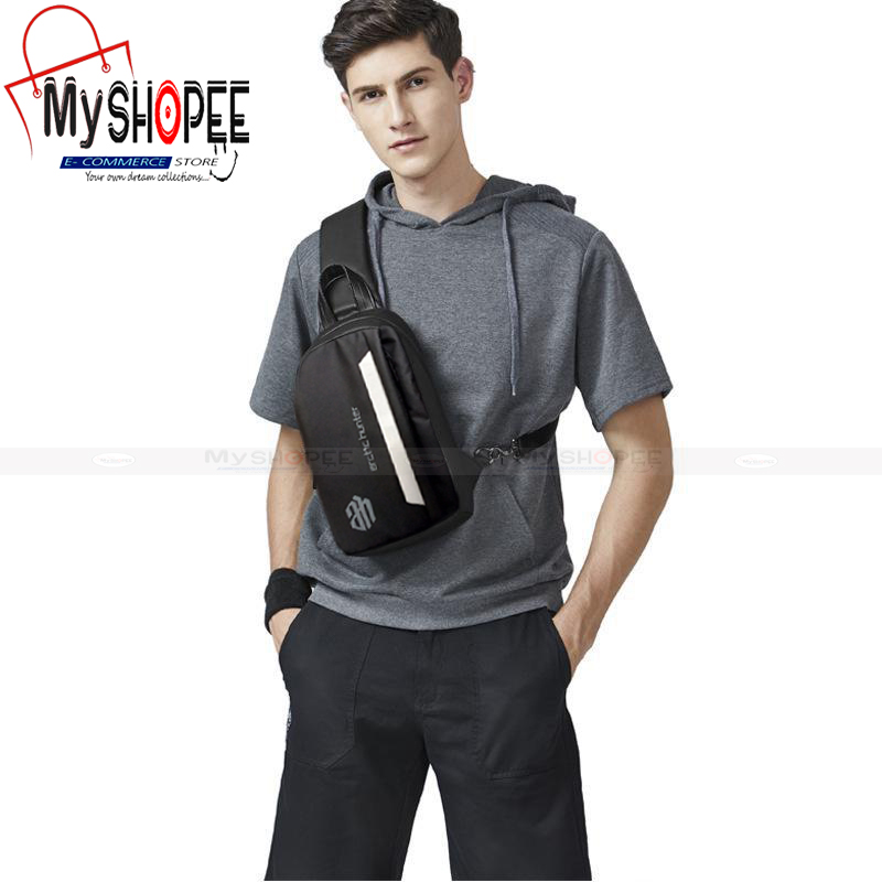 Picture of MY SHOPEE BD artic hunter Fan's made addition Men's Shoulder  Waterproof Oxford Cross Body Chest Bags Double Layer Zipper High-Capacity Messenger Bag Fanny Pack Sling  bag Premium Canvas Multi Compartment Chest Pack for Casual Travel Bag  made in banglade