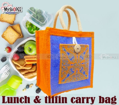 Picture of Lunch Bag Tiffin Bag Hotpot bag for Men Women Big chamber Bag hand bag tiffin carrier bag Tiffin Box Bag Kaporer bag Handicrafts Bag