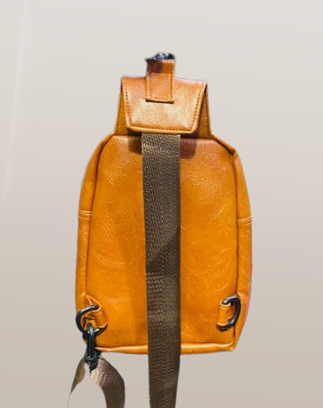 Picture of Pu Leather Premium cross body bag for Men Louiswill Sport Cross Body Bag for men myshopeebd Chest Bag Fashion New Solid Color Men Chest Bag Outdoor Casual Fashion One Shoulder Crossbody Bag