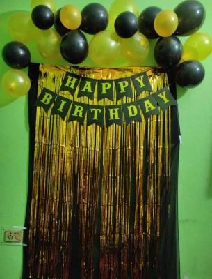 Buy Happy Birthday Combo Full Set/Birthday Low Budget Package/Black And Golden Birthday Combo Set - Birthday Decoration  at Best Price in Bangladesh