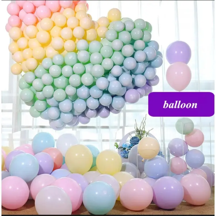 Buy Pastel Balloon 100 Pc - Birthday Decoration at Best Price in Bangladesh
