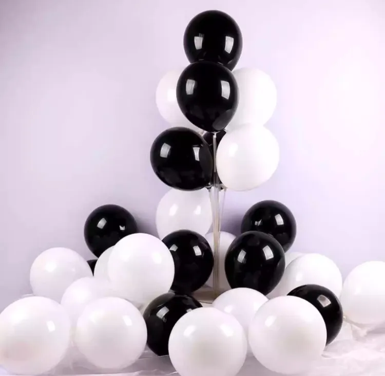Buy Black and white balloon-50pc/White and black balloon-50/Monty balloon-50p at Best Price in Bangladesh