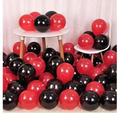 Buy Black and red balloon 50pc/Monty black and red balloon 50pc/indian balloon 50lc at Best Price in Bangladesh