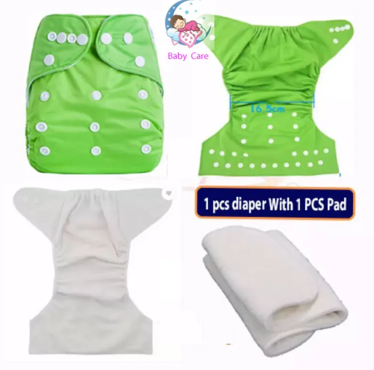Picture of Washable Reusable Cloth Diaper Pant for Baby Random Colour-( 0-24 Months)1PCS