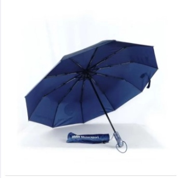 Picture of BMW Motorsport Auto Open Three Folding 10 Ribs UV Block Layer Windproof Dual Sunny and Rainy Umbrella