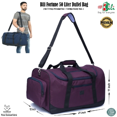 Picture of Bili Online Fortune 50 Liter Duffel Bag - Waterproof Travel Bag for 7-8 Days Tour