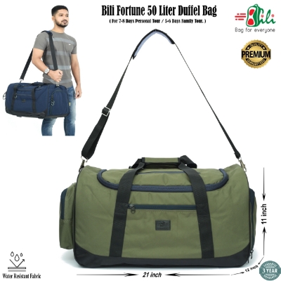Picture of Waterproof 7-8 days Travel Bag- 7-8 Days Family Tour Duffel Bag - Waterproof Large Travel Bag- Large Travel Bag (Military Green)