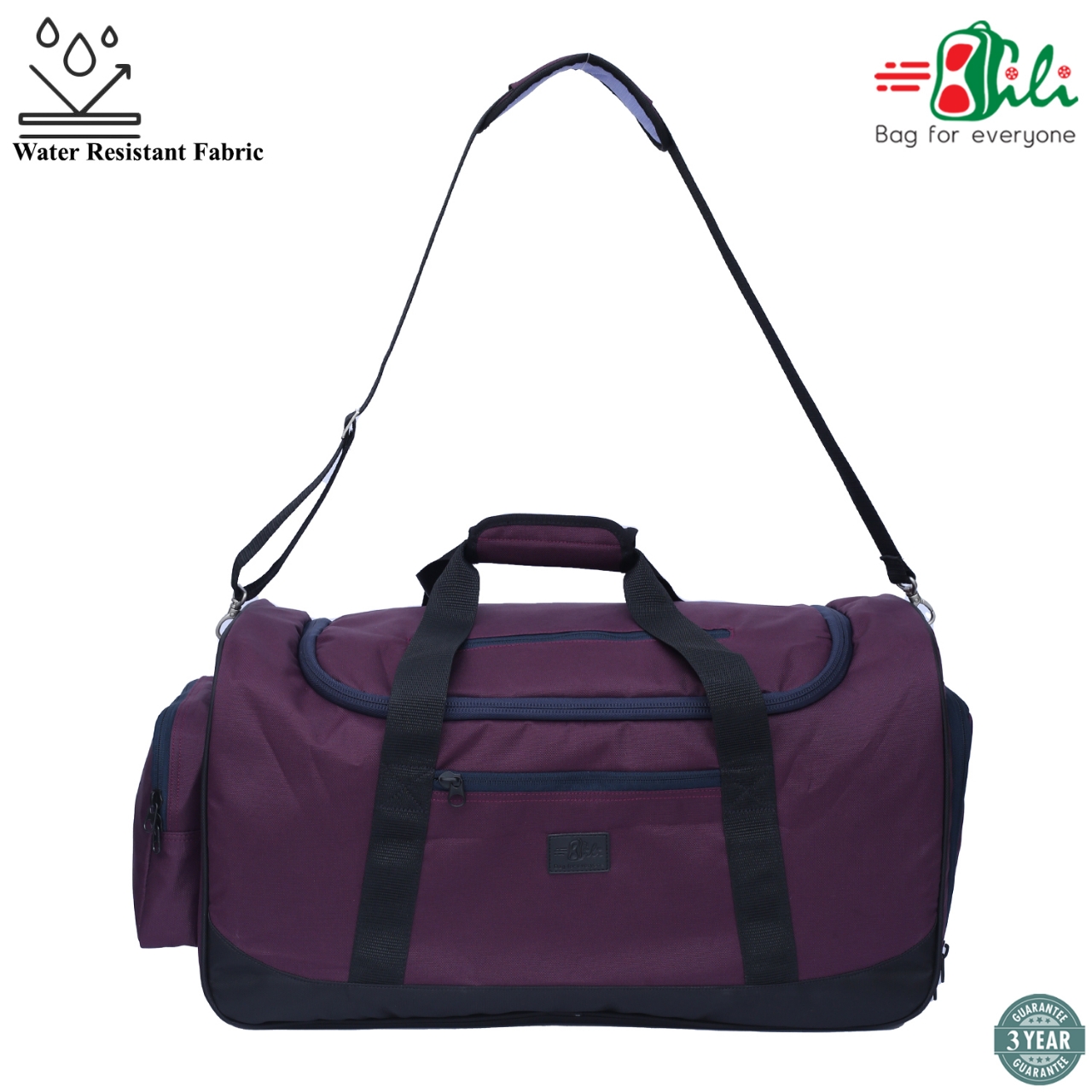 Picture of 7 Days Family Tour Duffel Bag - Large Travel Bag (Plum Magenta)
