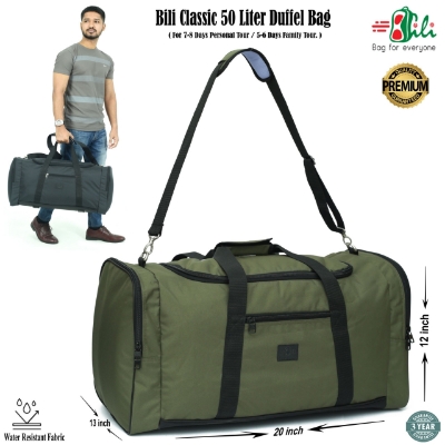 Picture of Bili Classic 5-6 Days Tour Premium 50 Liter Travel Bag (Moss Green)