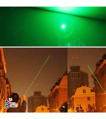 Picture of Laser Pointer Light Rechargeable Green Adjustable Burn Match Light goes up to the plane