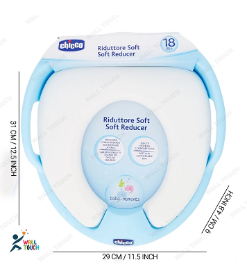 Picture of Chicco Soft Baby Comod/Toilet Seat  Potty Trainer Safe Hygiene (Blue)