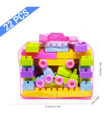 Picture of Play and Learn Educational Building/Train Blocks Lego Set For Kids -72/53/22 Pcs