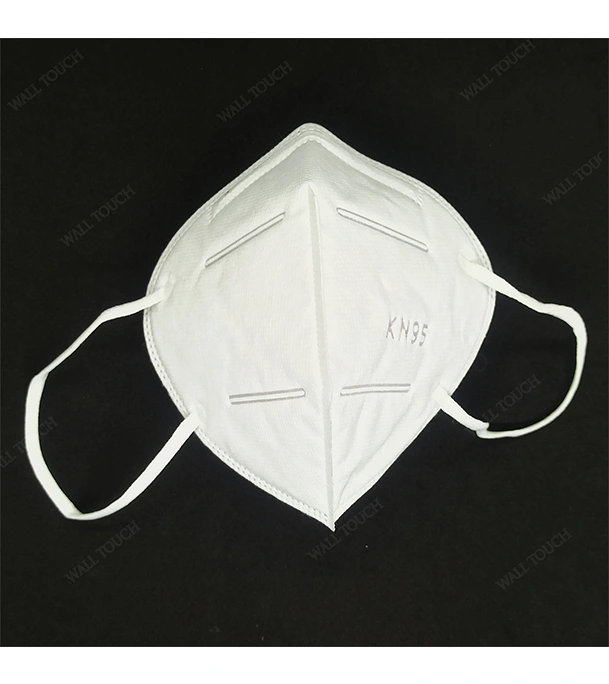 Picture of 5 Layer 1 Pc/Poly Folding KN95 / KN-95 Protective Mask With Steel & PVC Nose Clip.