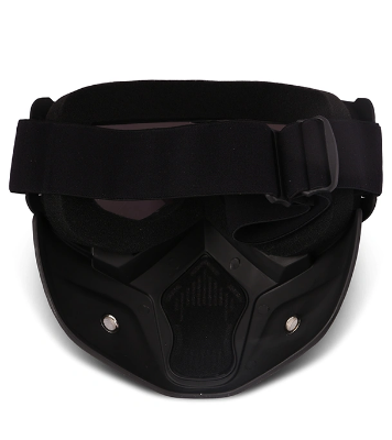 Picture of Safety Goggles Mask Wind, Dust, Protective Face Adjustable & Flexible Mask Helmet Mask For Biker Bike Rider