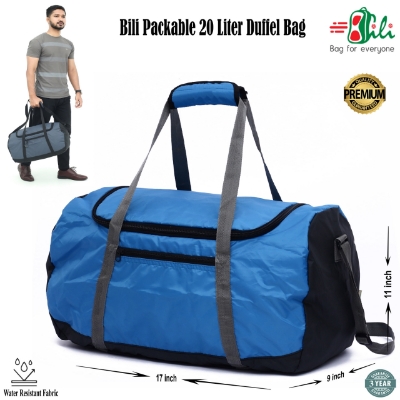 Picture of Bili Online Packable 20 Liter Duffel Bag (3-4 Days Tour)-Light Weight Travel Bag-Foldable Travel Bag-Tourist Travel Bag-Travel Bag