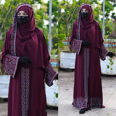 Buy Premium Dubai Cherri  Adjust Koti  Borkha with Hijab BK-K45 at Best Price in Bangladesh